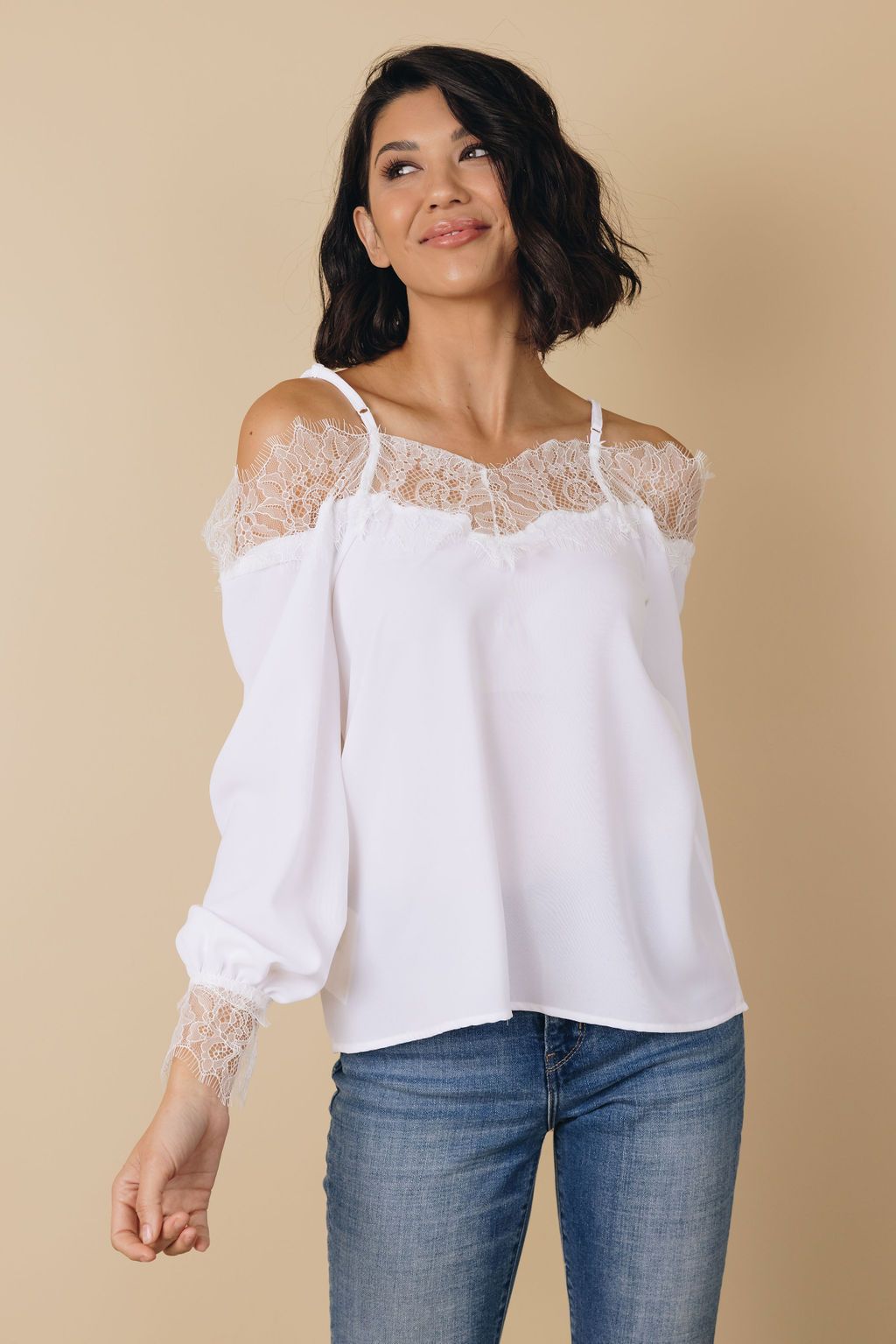 Work Of Art Cold Shoulder Blouse