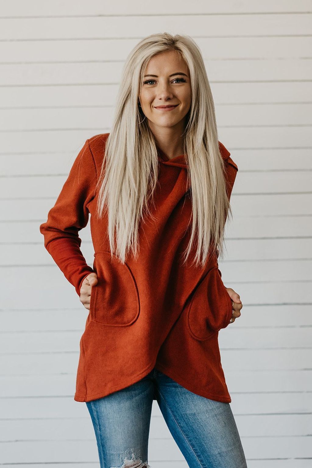 Designer Inspired Wrap Sweater