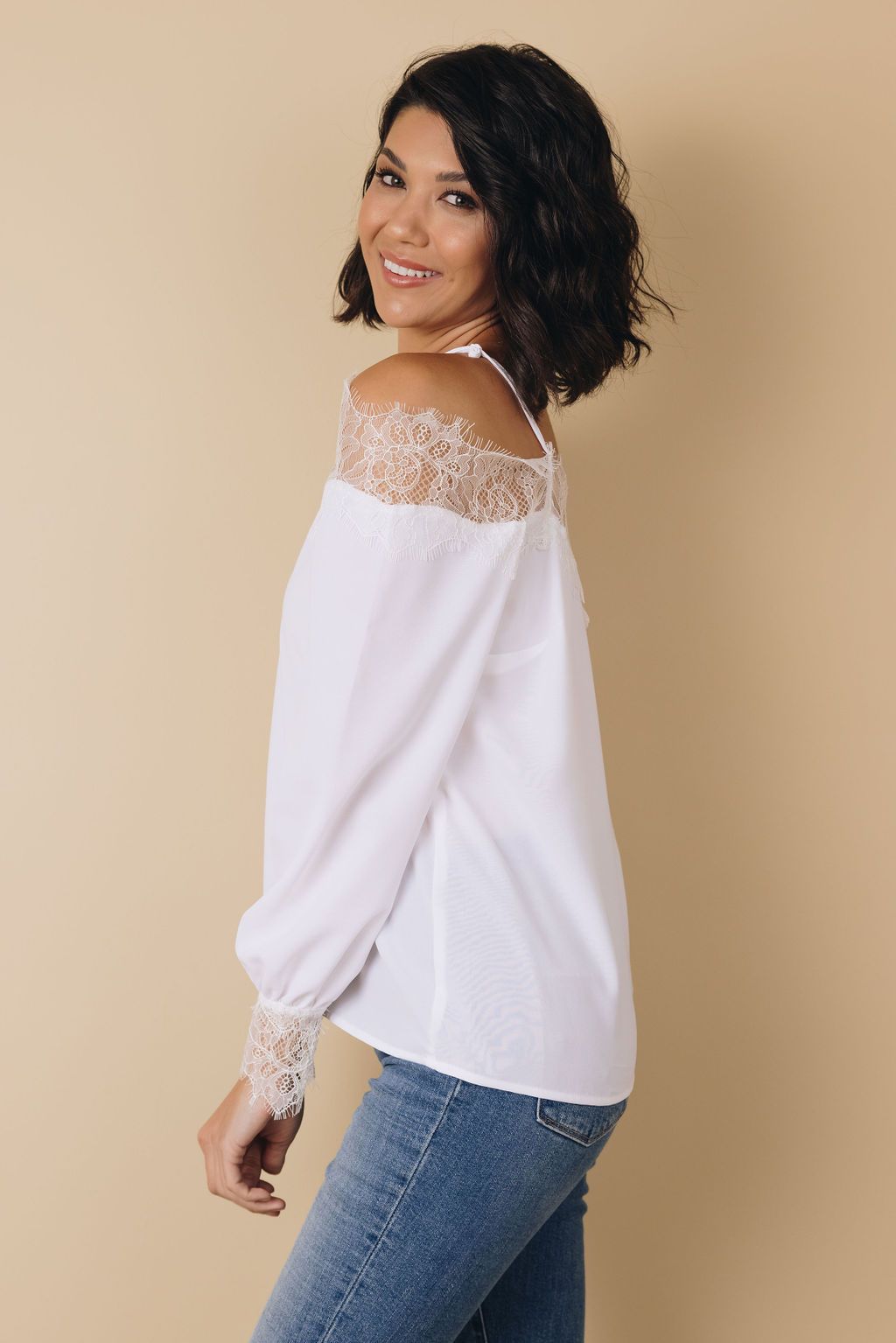 Work Of Art Cold Shoulder Blouse