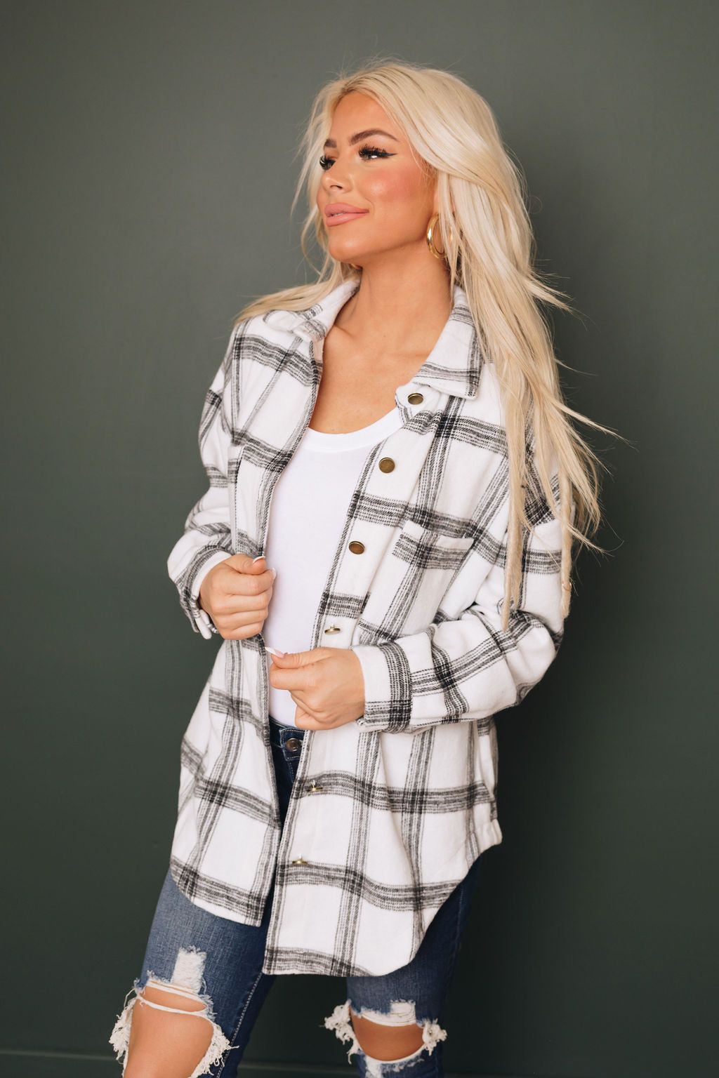 Jenny Plaid Buttoned Shirt