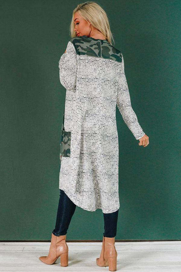 Run Along Patterned Cardigan