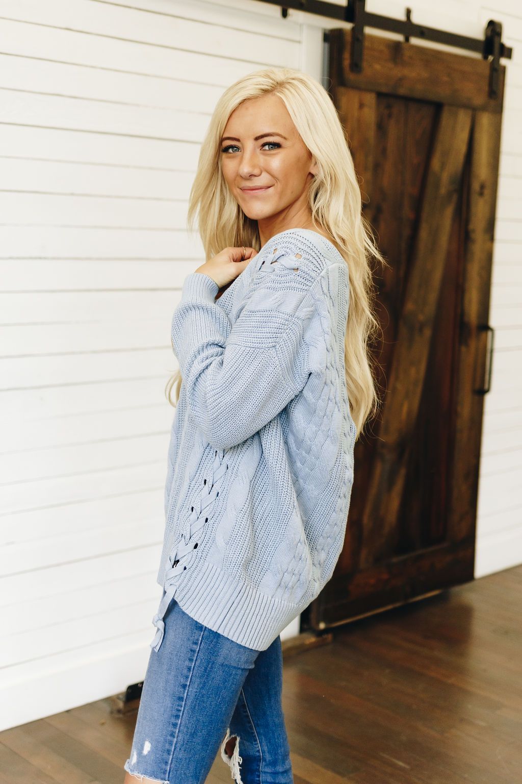 Its A Vibe Cable Knit Sweater