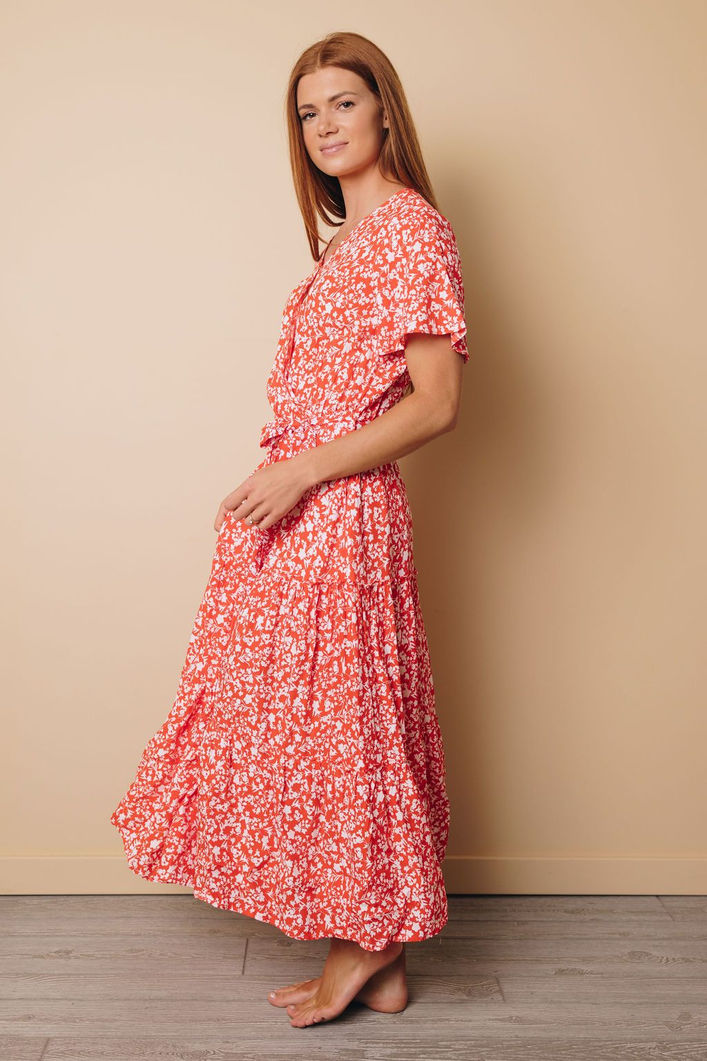World of Color Floral Midi Dress