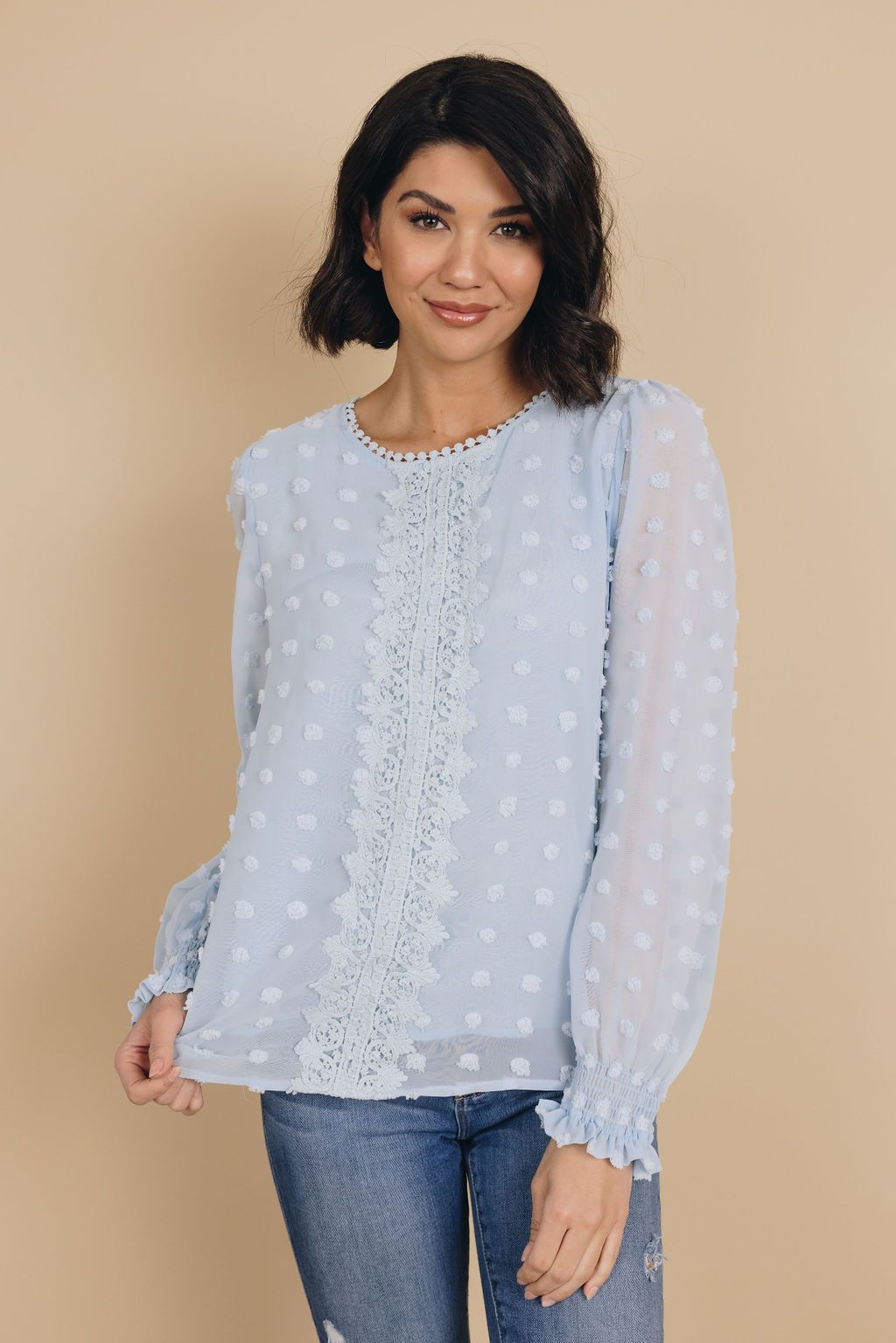 Nourish Yourself Polka Dot Blouse