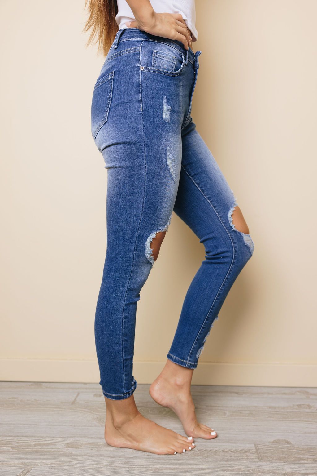 Delia High Waist Skinny Jeans