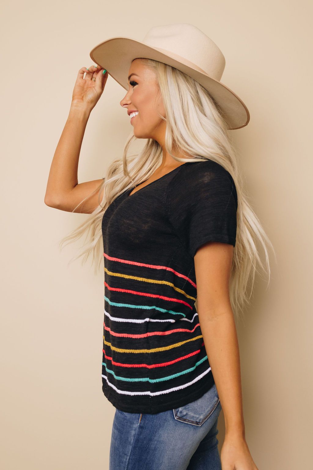 Eleanor Striped Knit Top