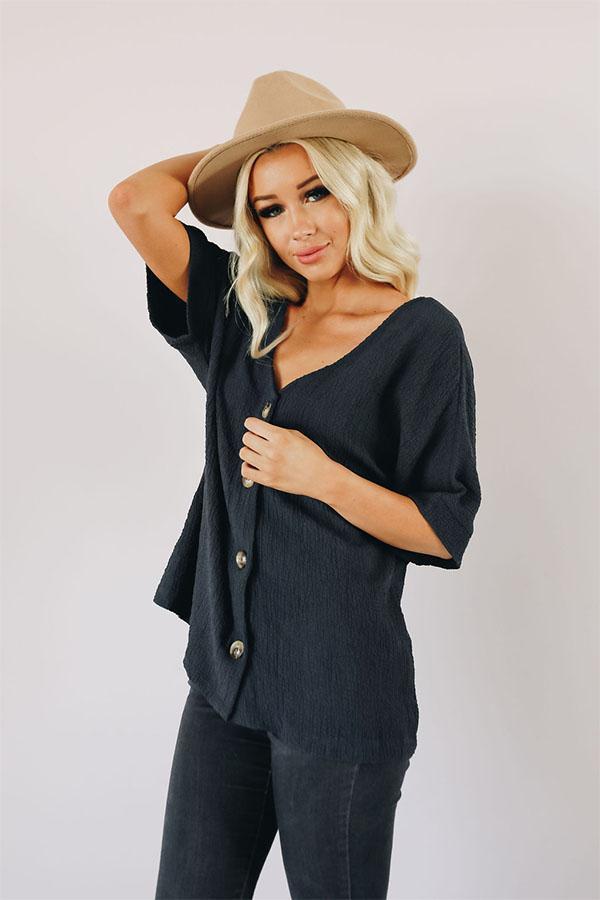 Soak Up The Sun Button Top