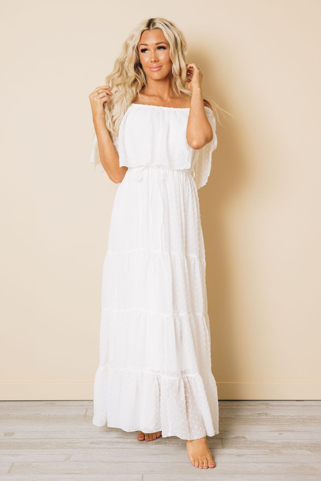 Macy Off Shoulder Maxi Dress