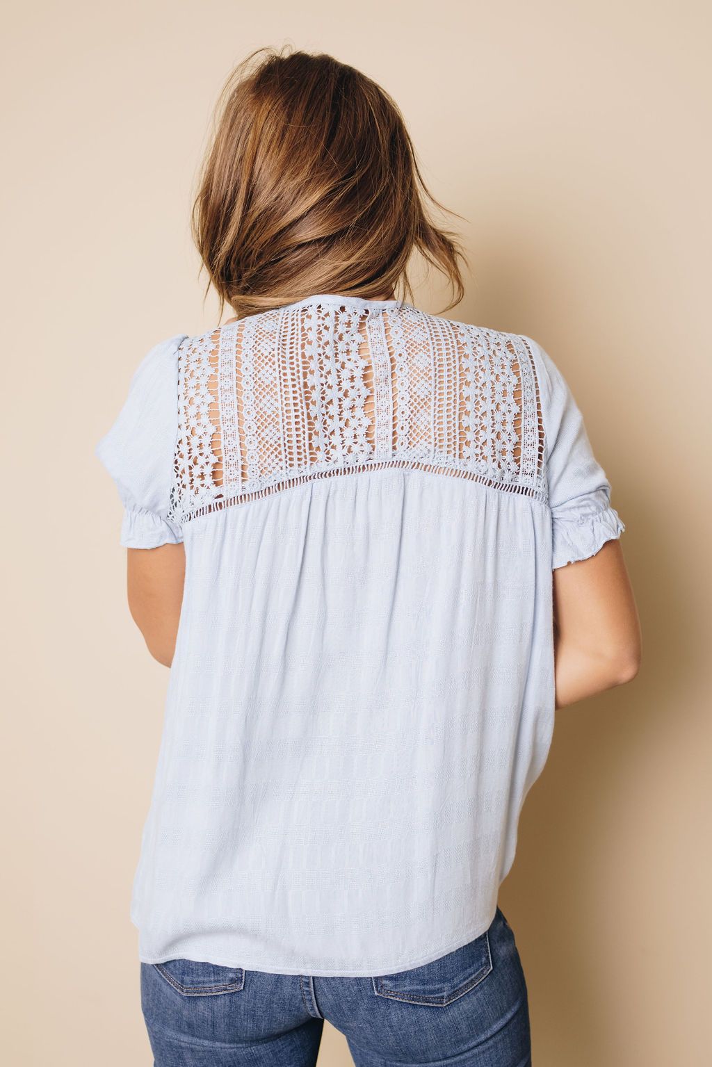 Darion Lace Crochet Shirt