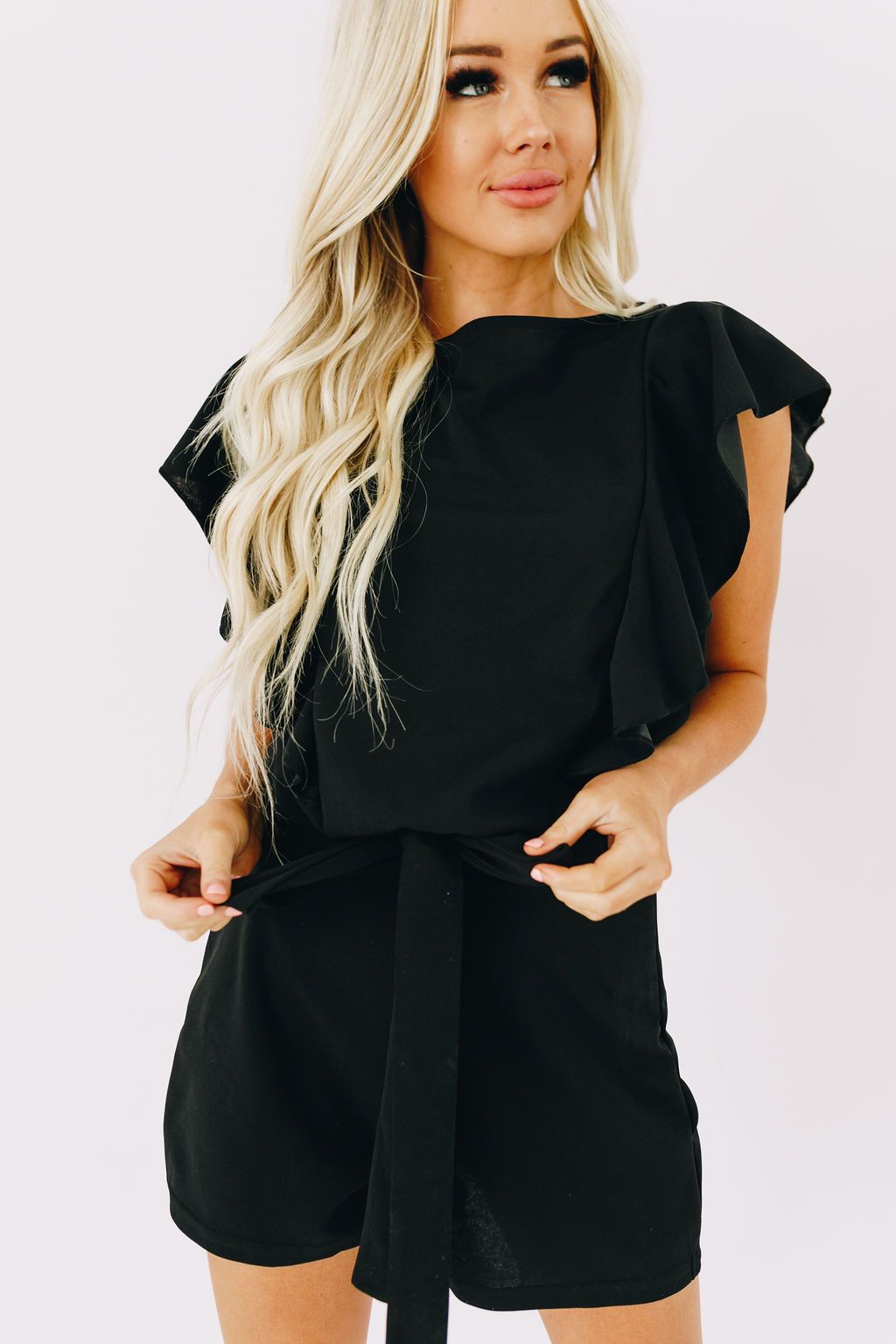 Big City Ruffle Sleeve Romper