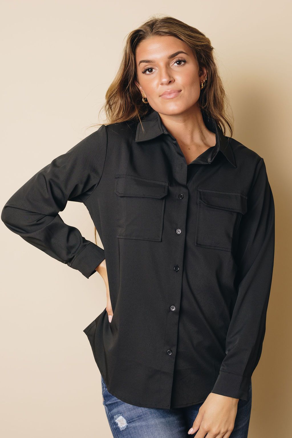 Gene Collar Button Shirt