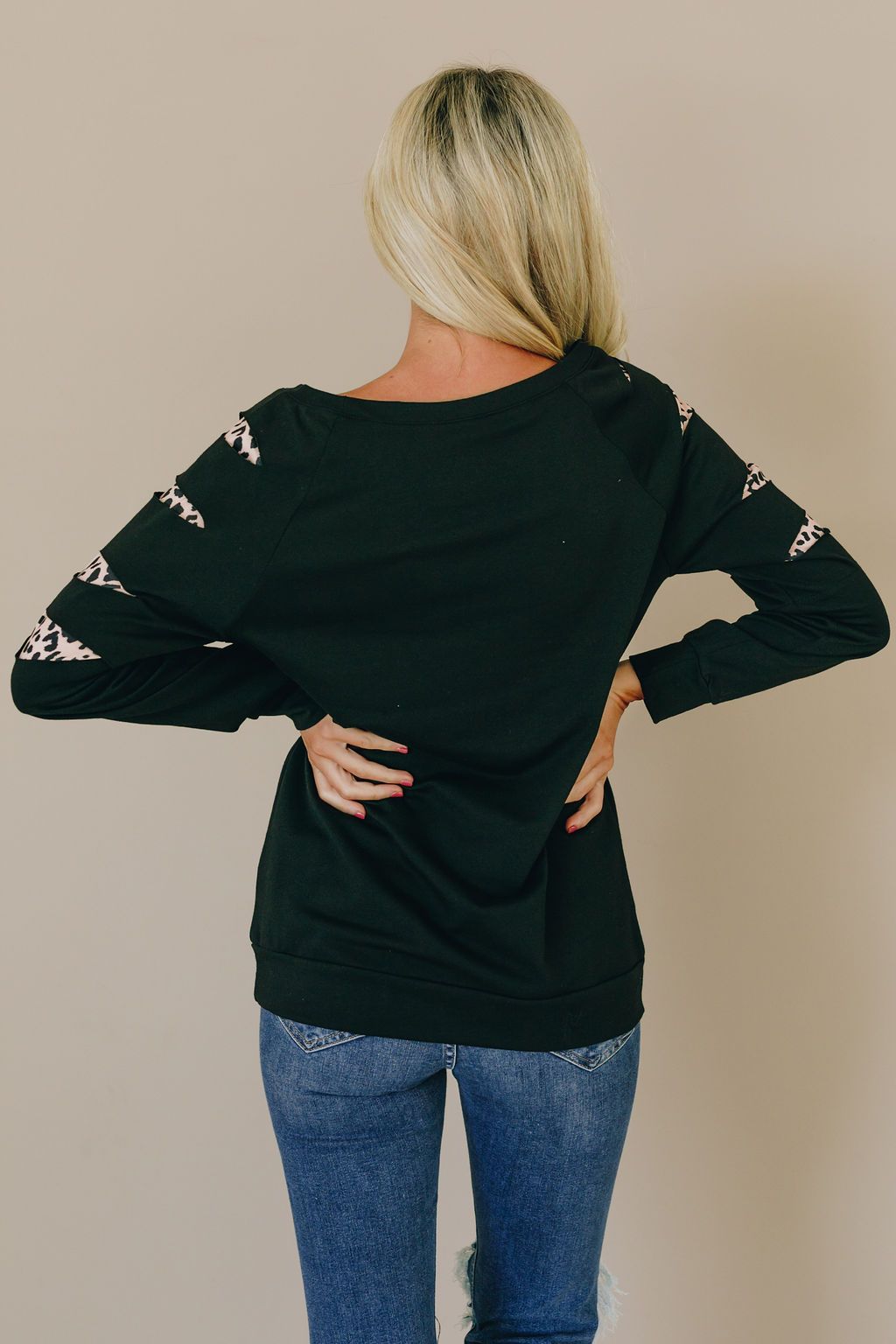 Crenshaw Leopard Detail Top