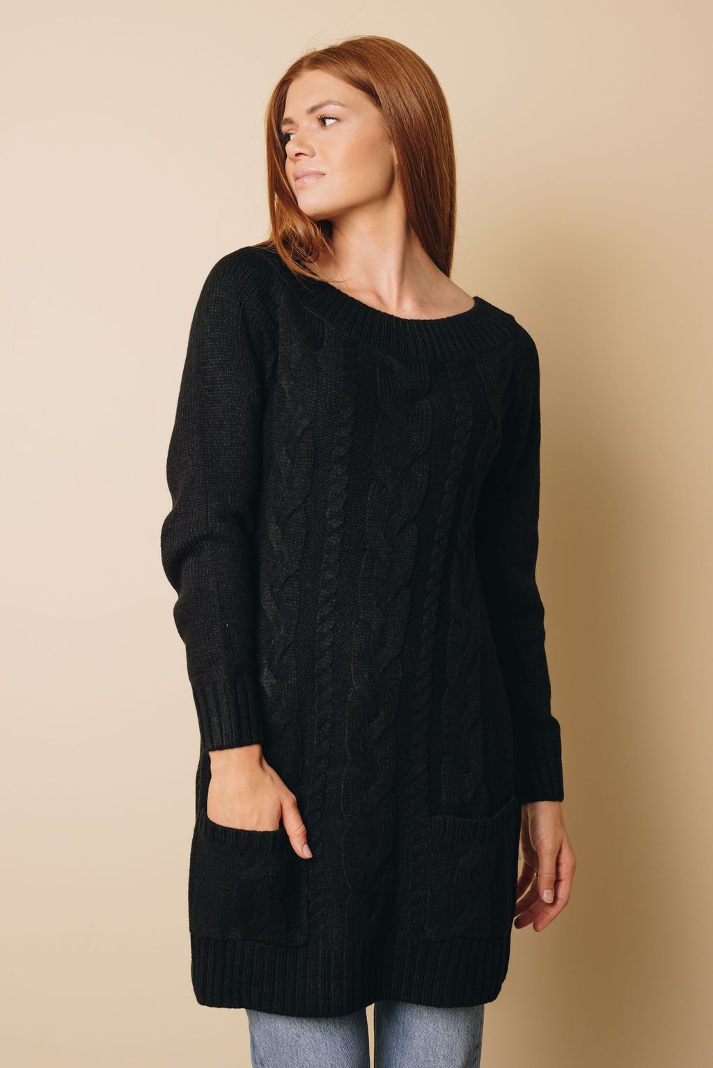 Goldy Off-shoulder Sweater Dress
