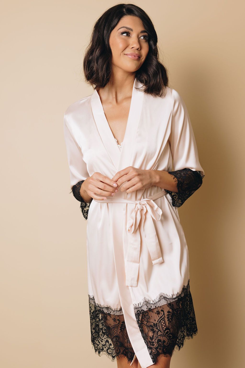 Satin Kimono Robe