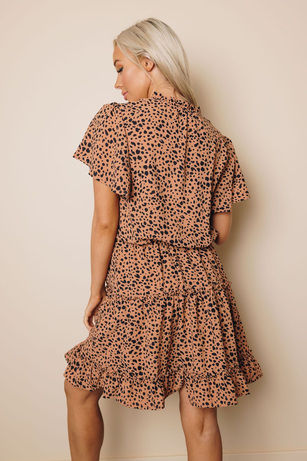 Nia Ruffled Tie Mini Dress