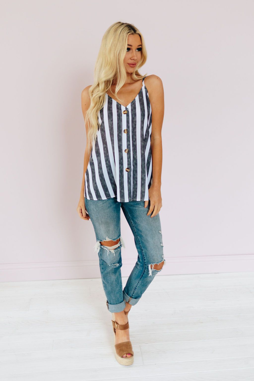 Woods Cross Striped Tank