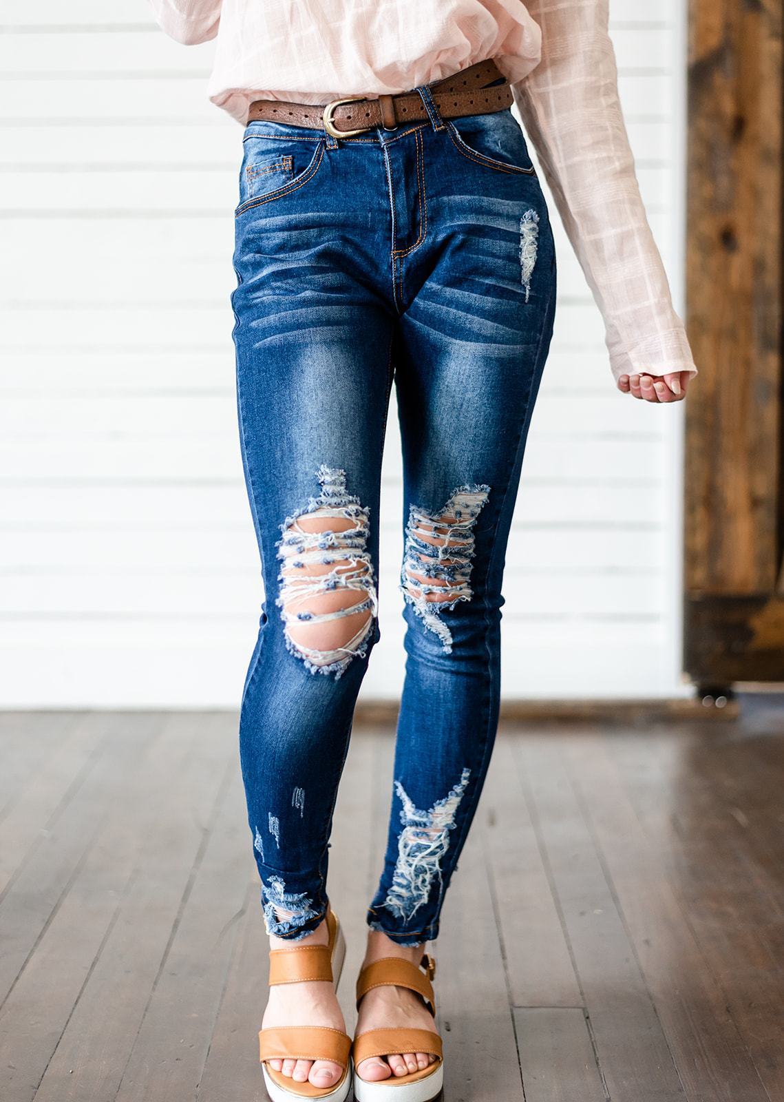 Blake Distressed Skinnies