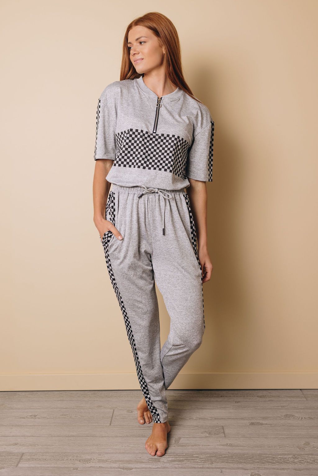 Glinda Short Sleeve Top and Elastic Waist Pants Set