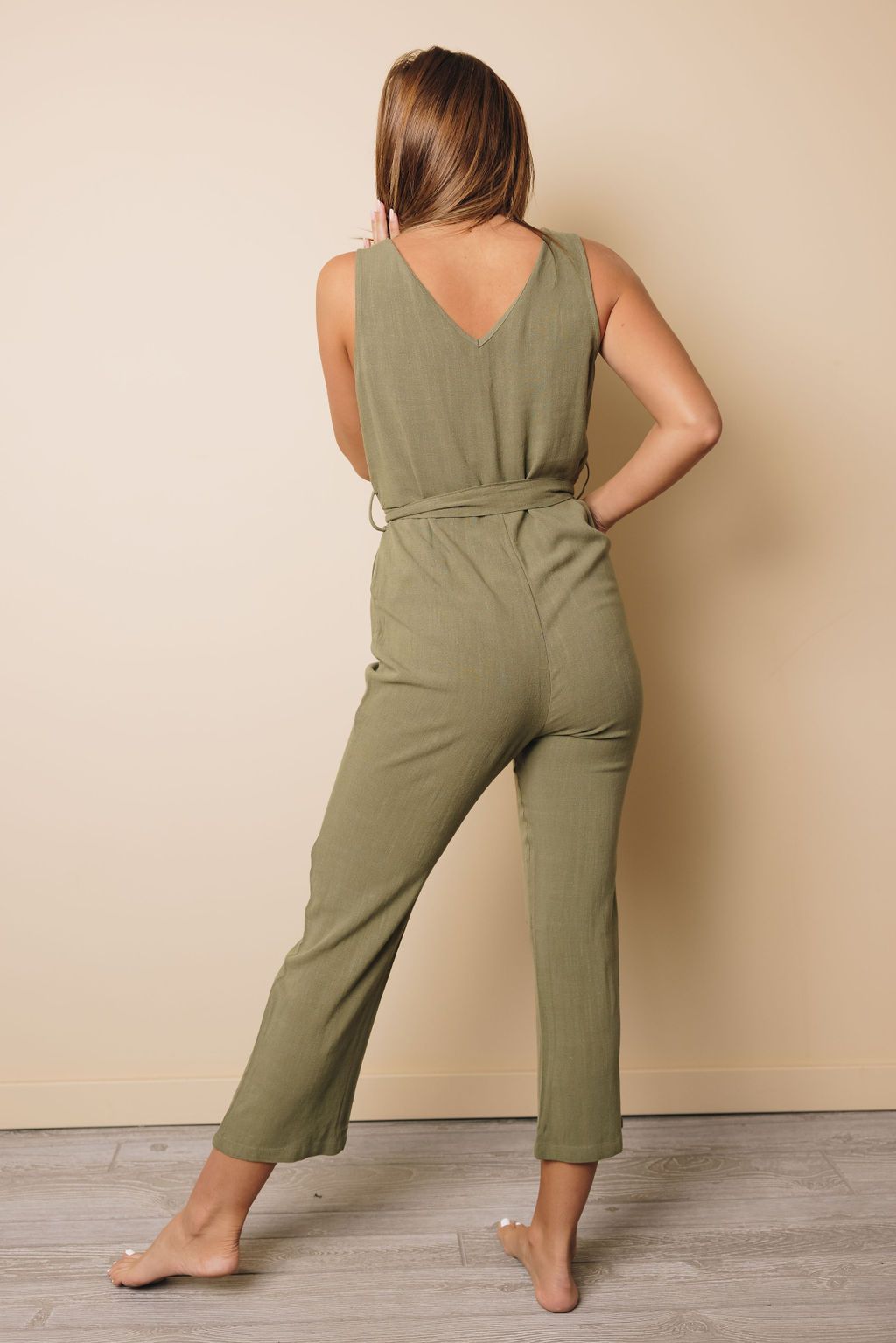 Deanne Button Jumpsuit
