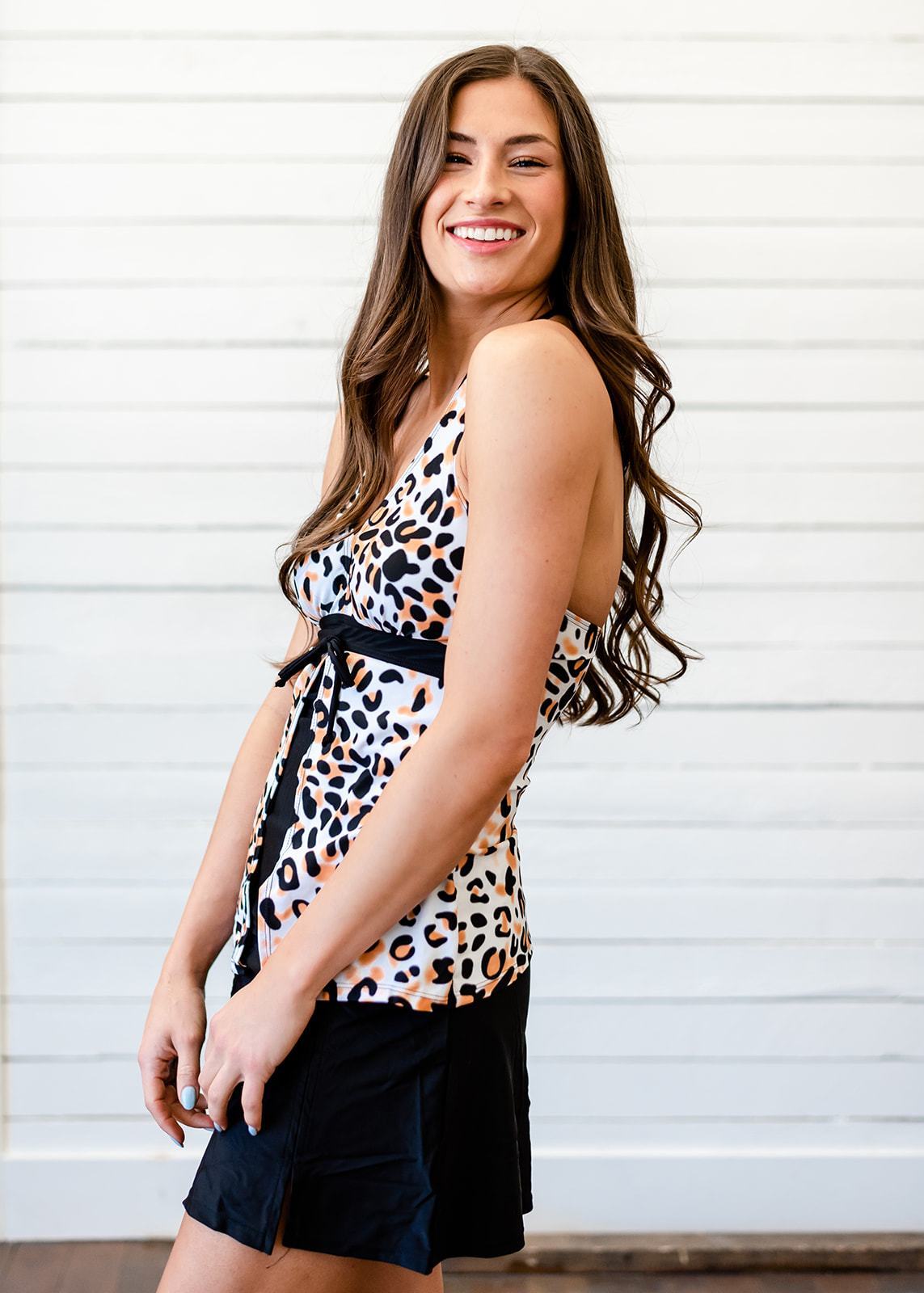 Roarin' In The Wild Leopard Tankini
