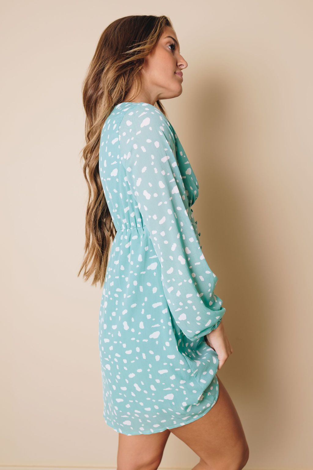 Cage Polka Dot Mini Dress