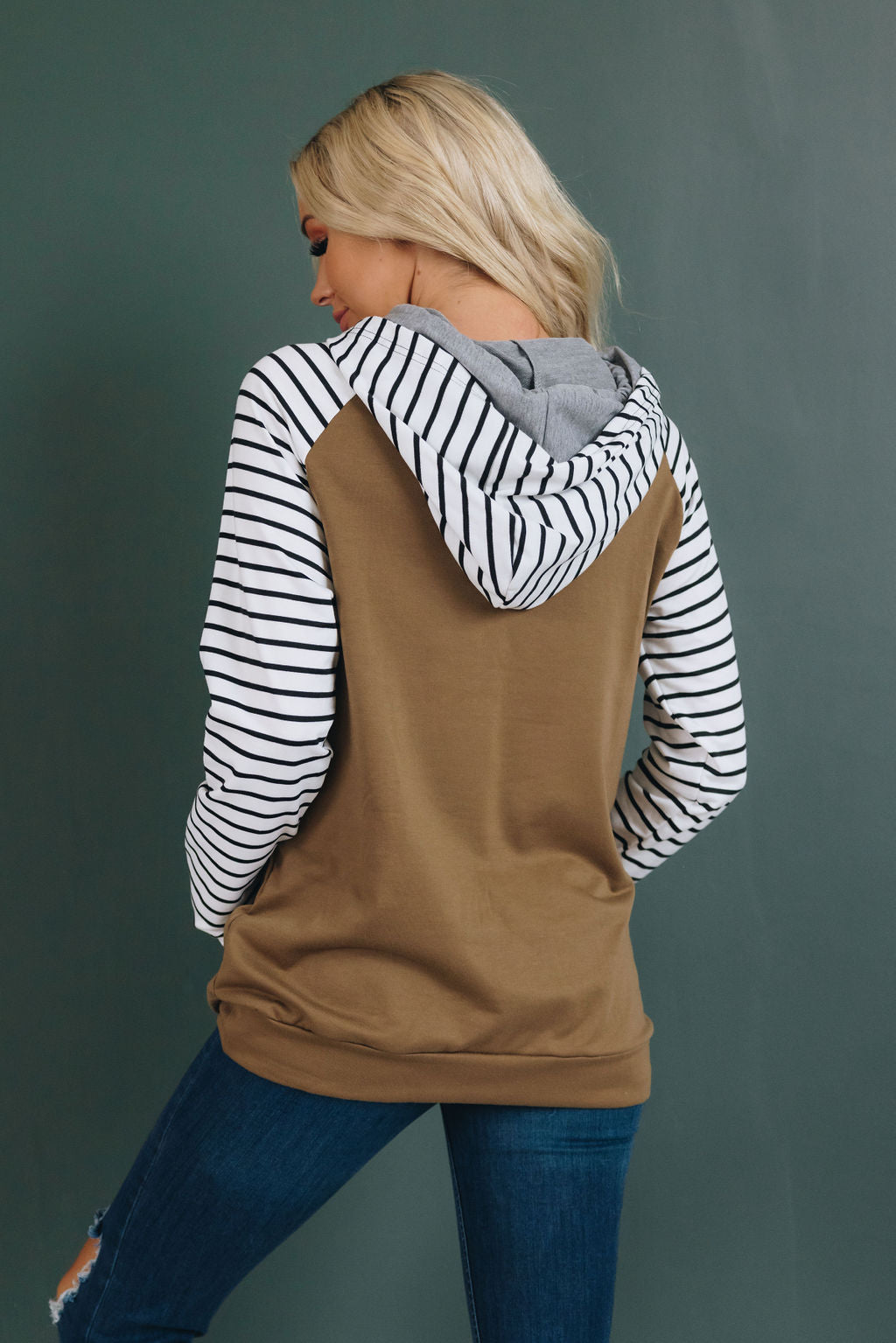 Clemons Double Hooded Patterned Hoodie