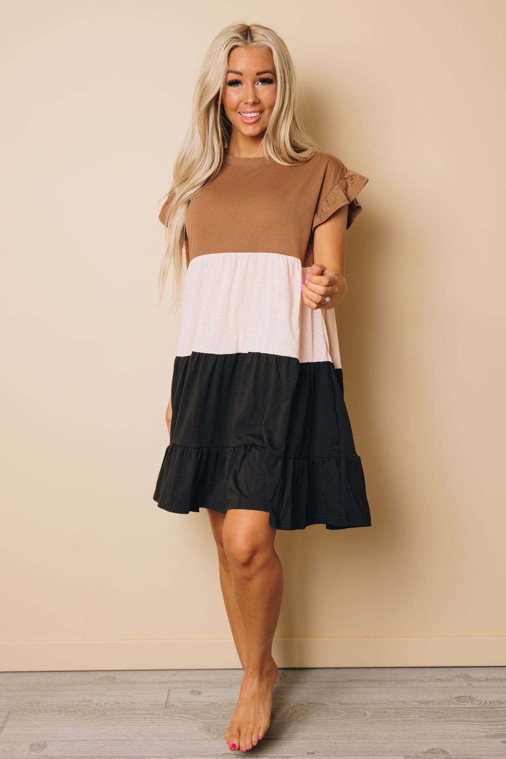 Ally Colorblock Mini Dress