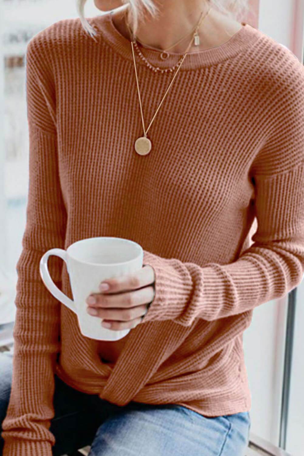 Jolee Ribbed Knit Sweater