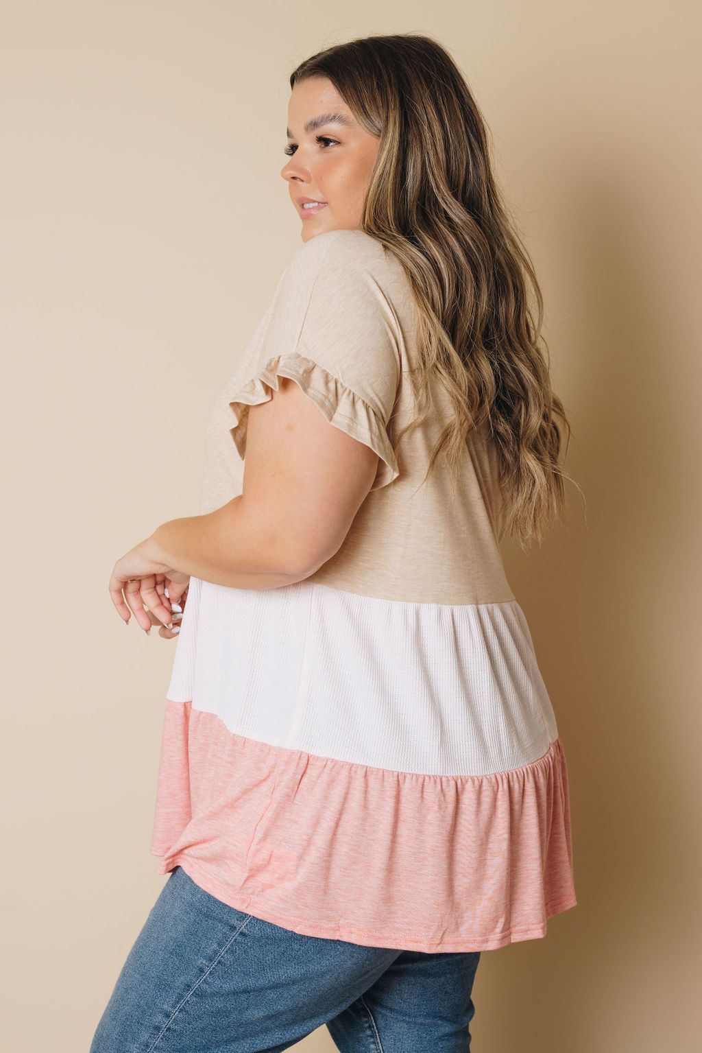 Plus Size - Teresa Ruffled Babydoll Top