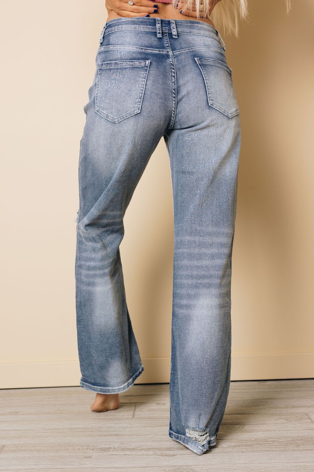 Stiles High Waist Distressed Flare Jeans