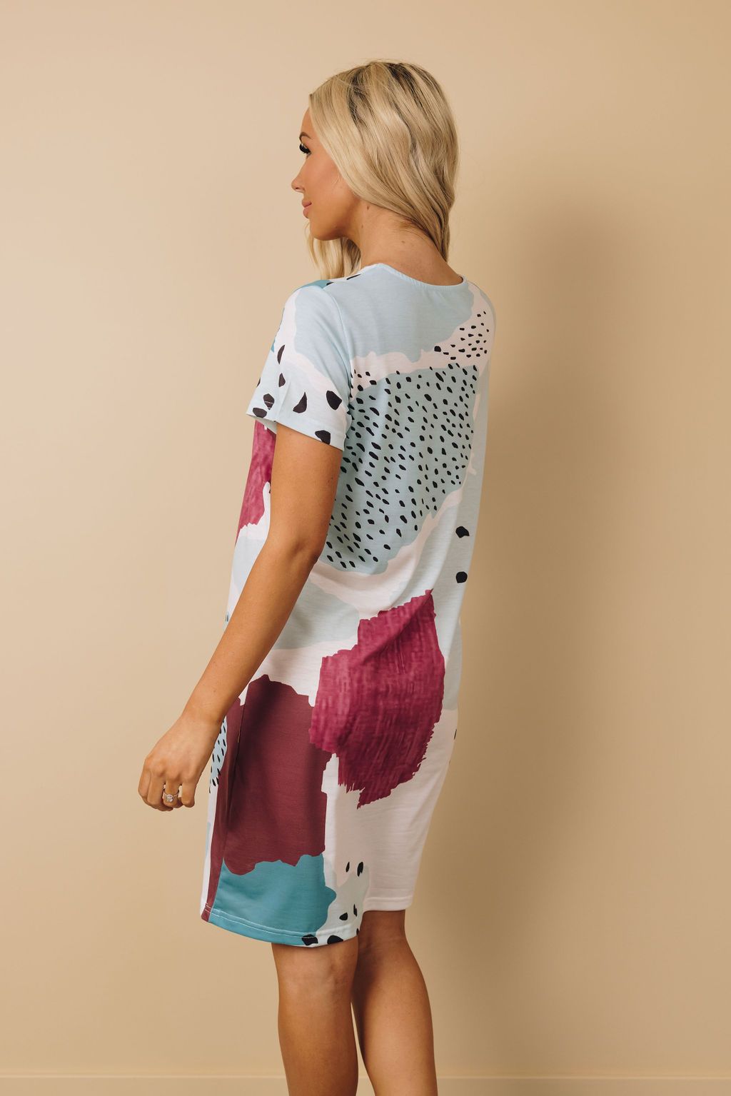 Irene Leopard + Contrast Dress