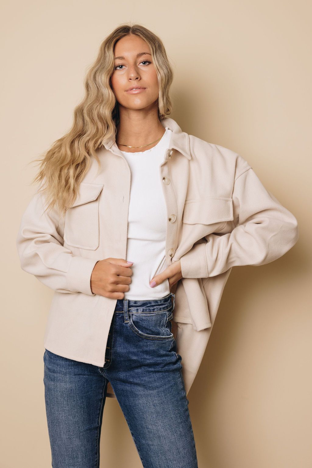 Cecile High Low Hem Coat