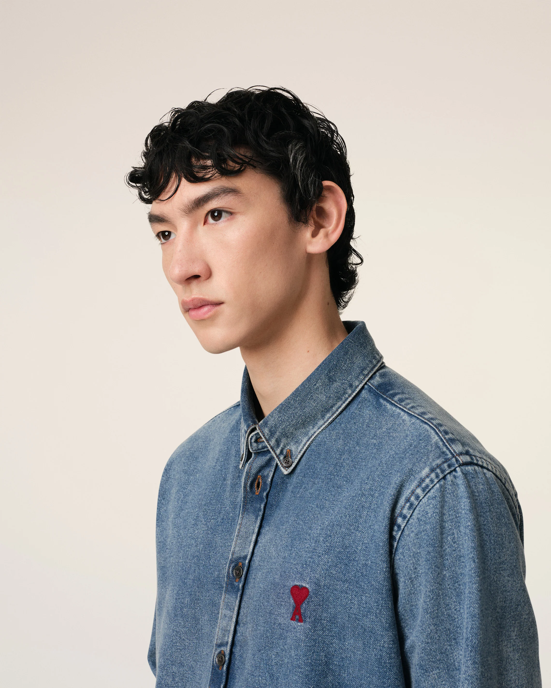 Blue Denim Button-Down Ami de Coeur Shirt