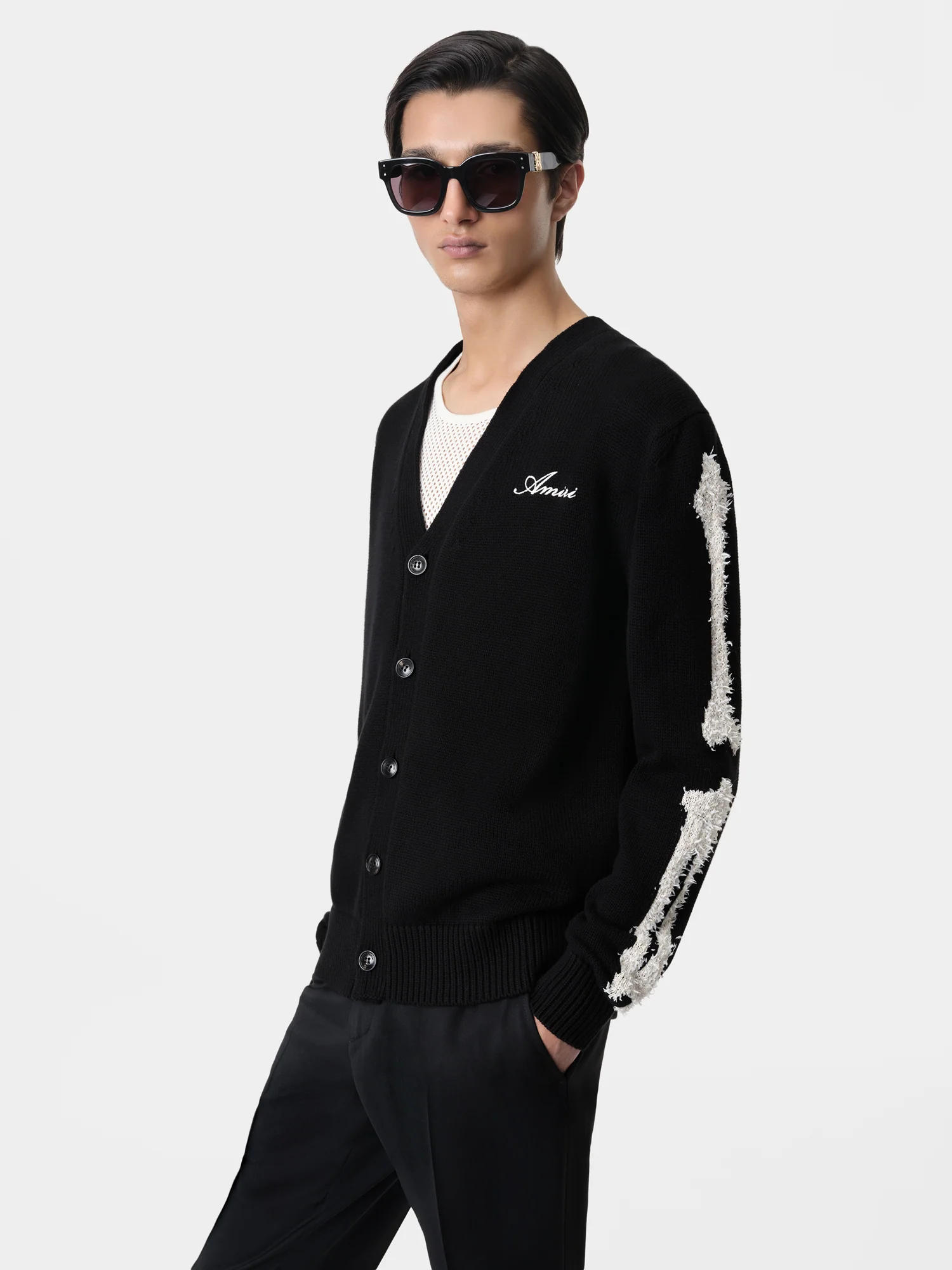 BONES CARDIGAN - Black