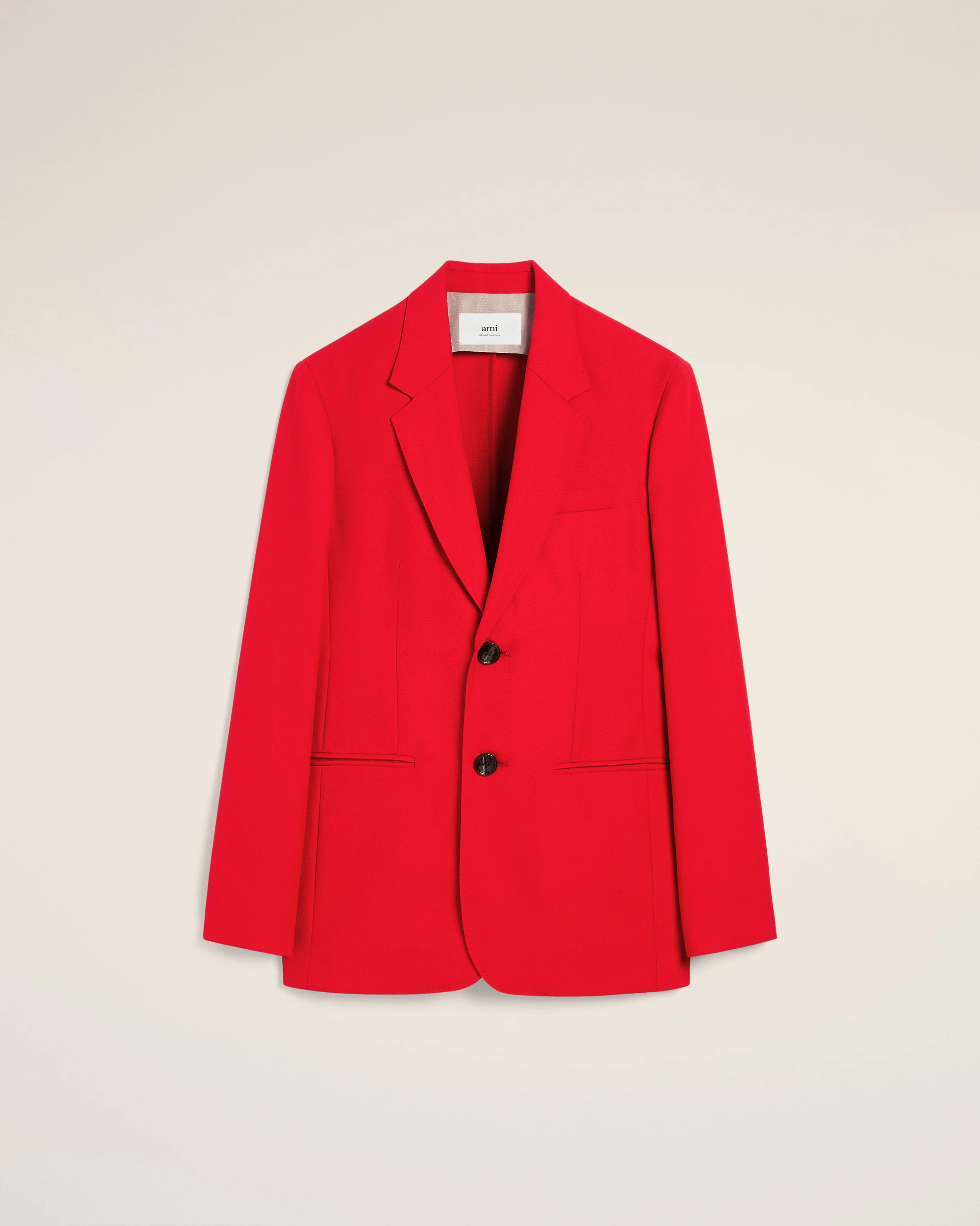 Red Wool Semi-Lined Jacket