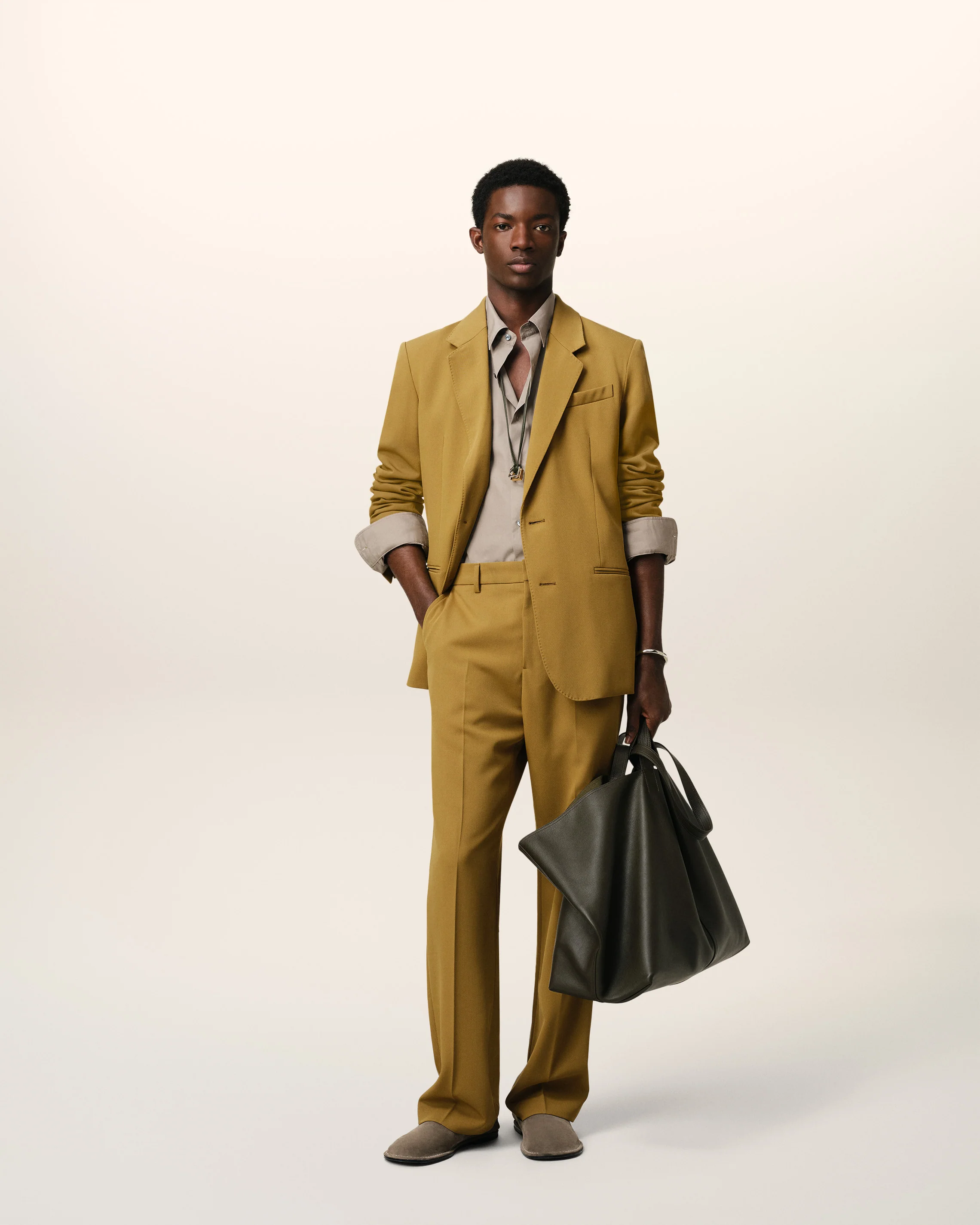 Mustard Wool Semi-Lined Jacket