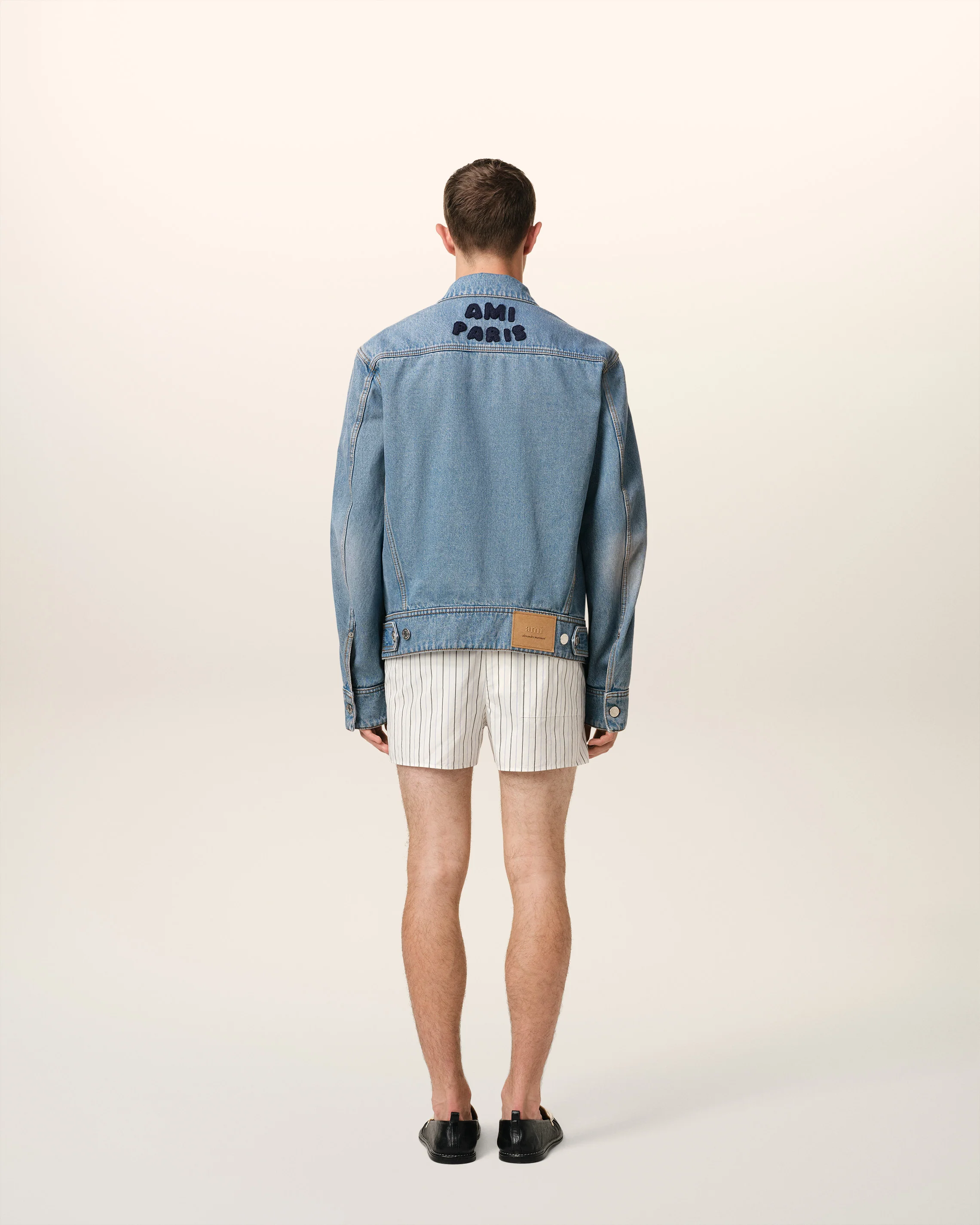 Blue Cotton Ami Paris Trucker Jacket