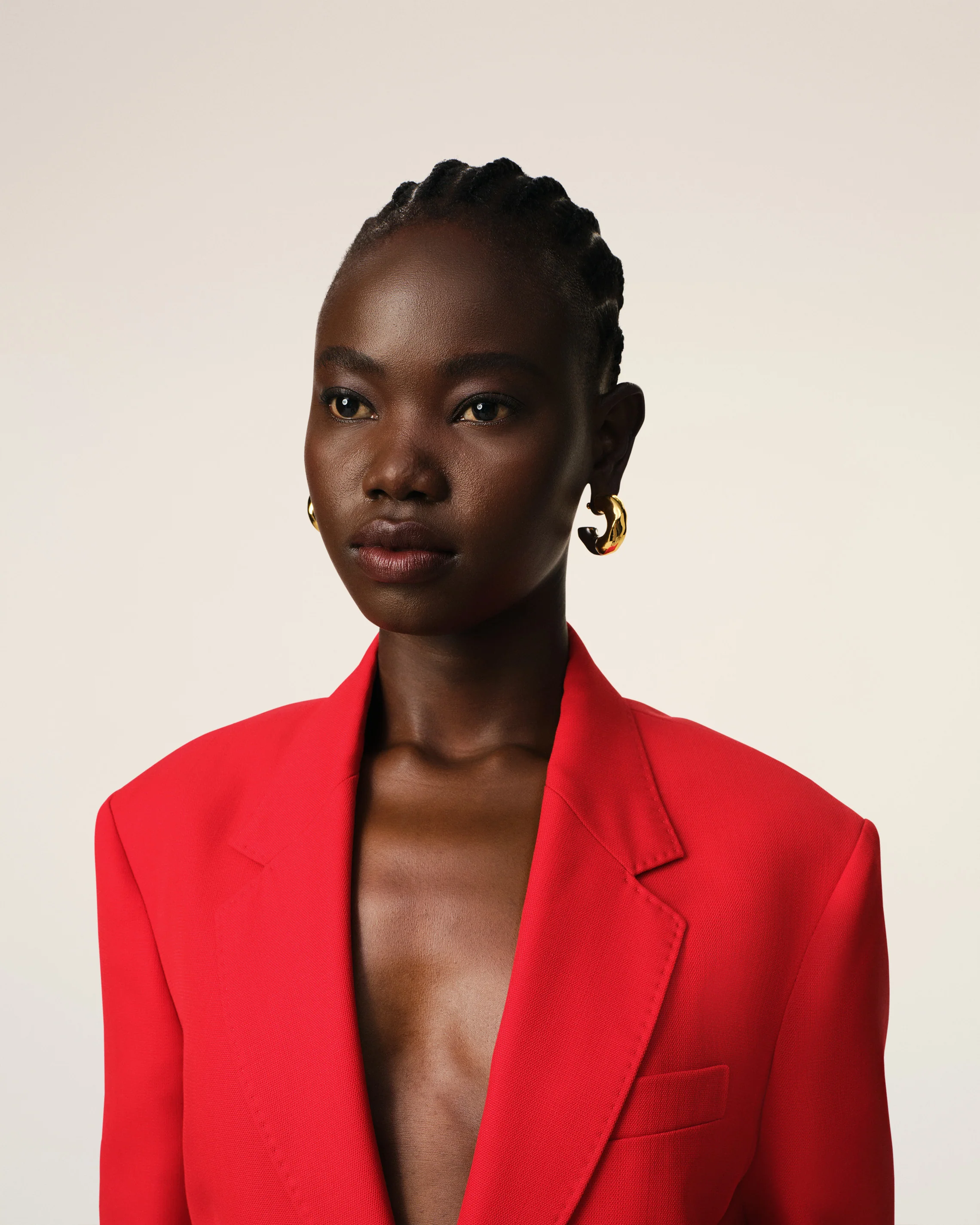 Red Wool Semi-Lined Jacket