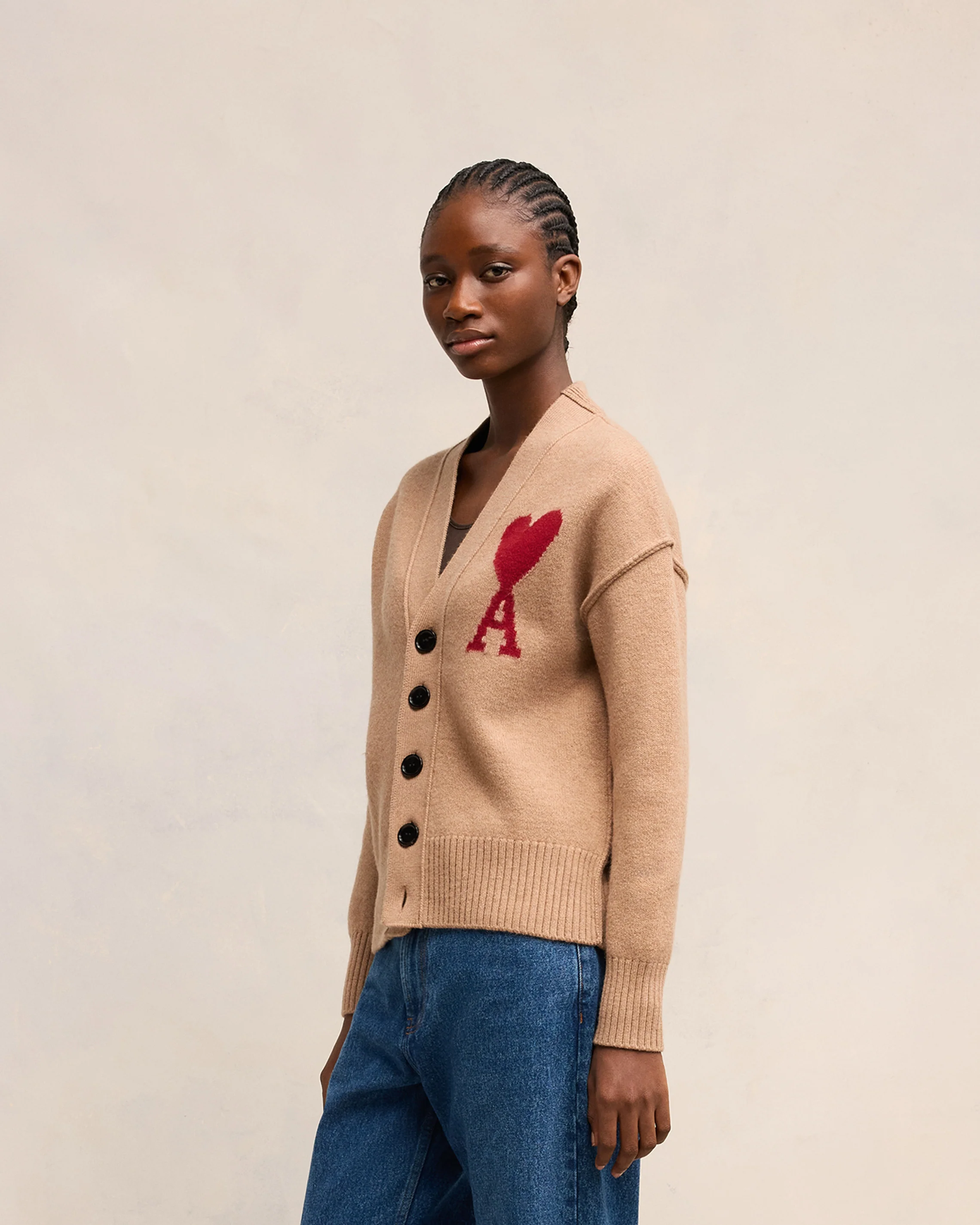 Red Ami de Coeur Cardigan