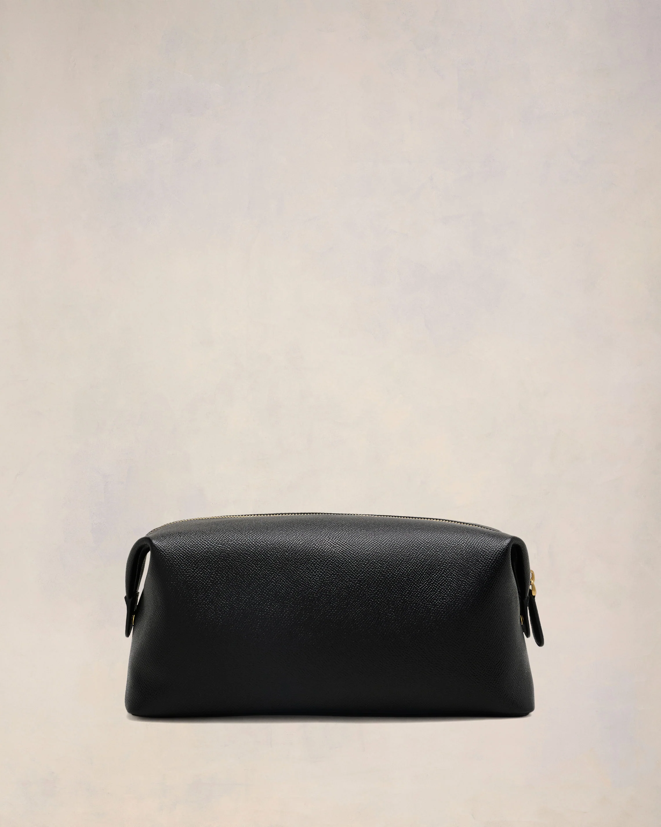 Black Leather Paris Paris Toiletry Pouch