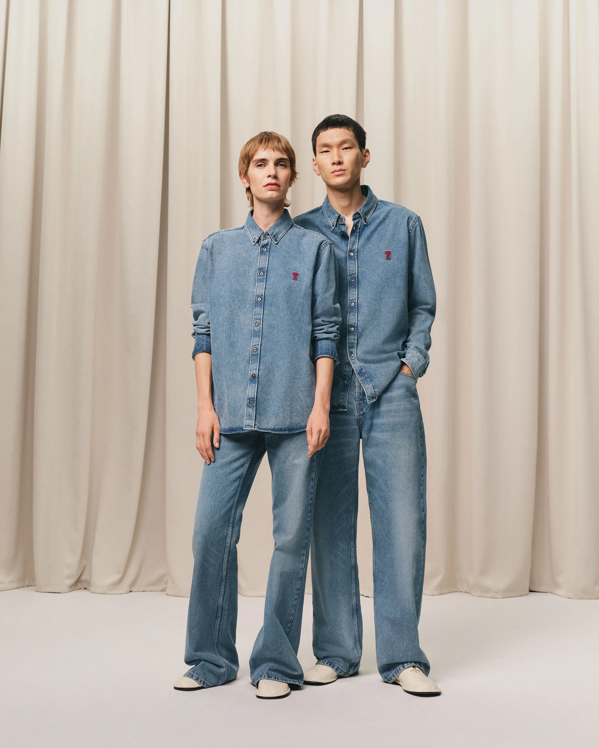 Blue Denim Button-Down Ami de Coeur Shirt