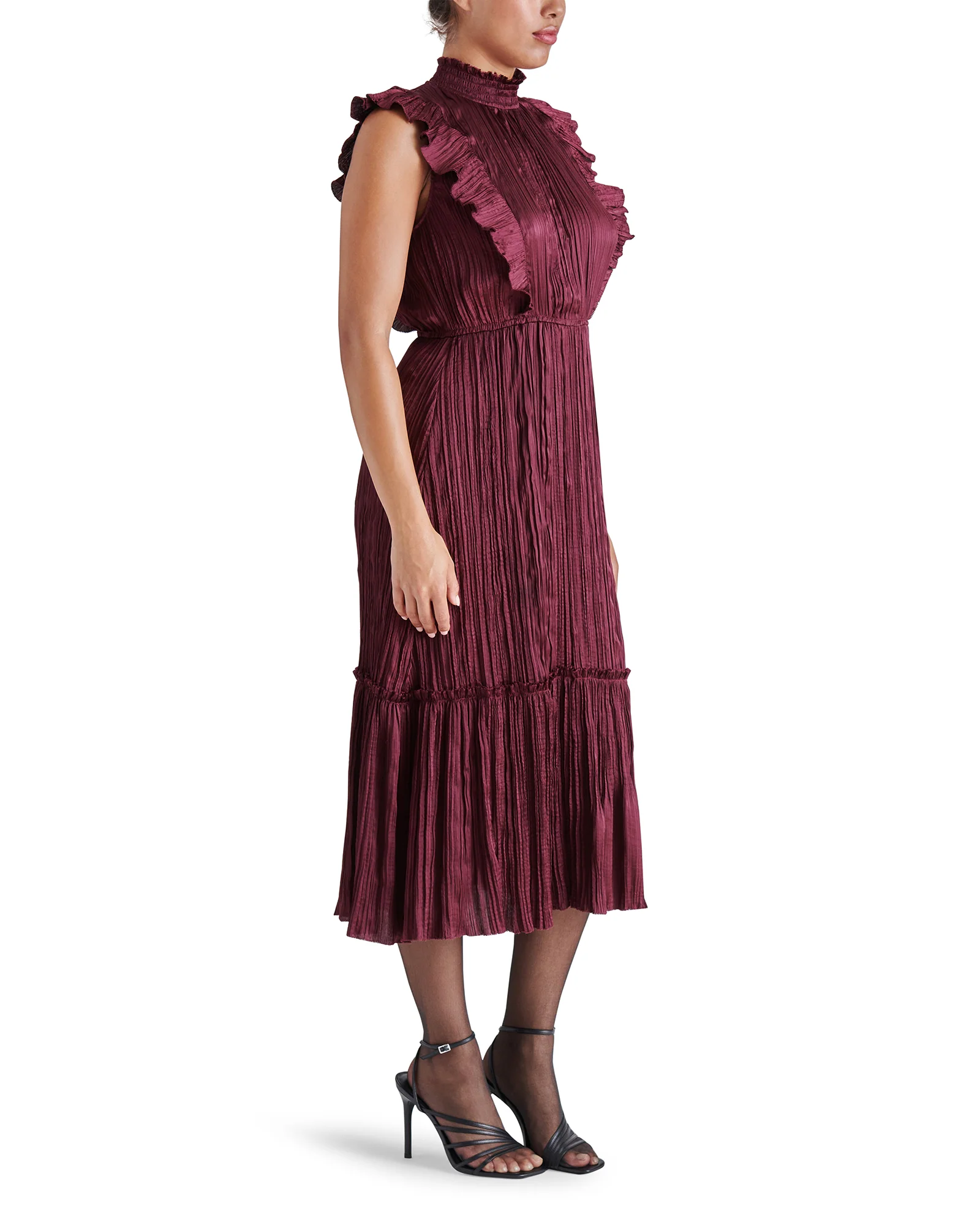 WEDNESDAY DRESS BURGUNDY