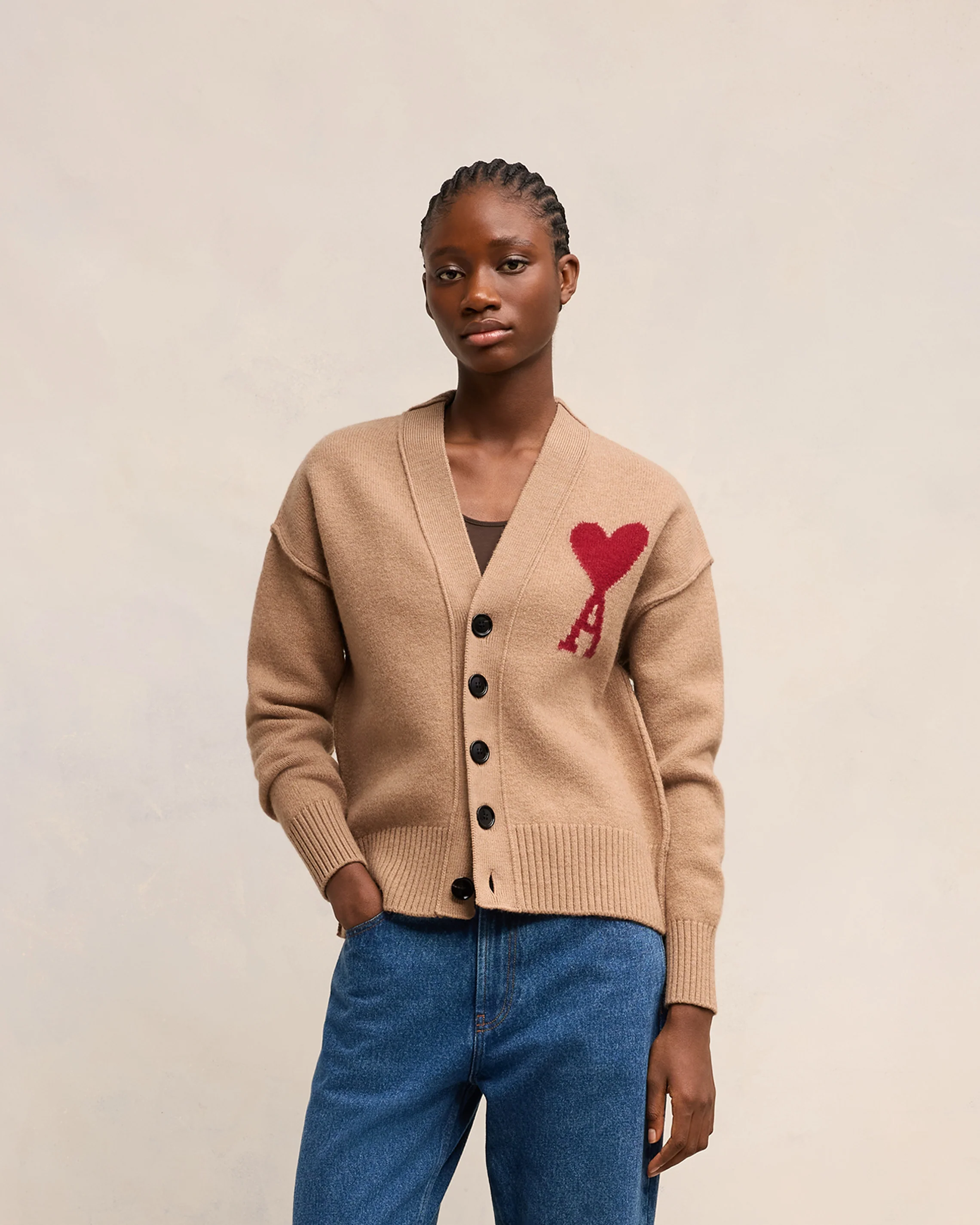 Red Ami de Coeur Cardigan