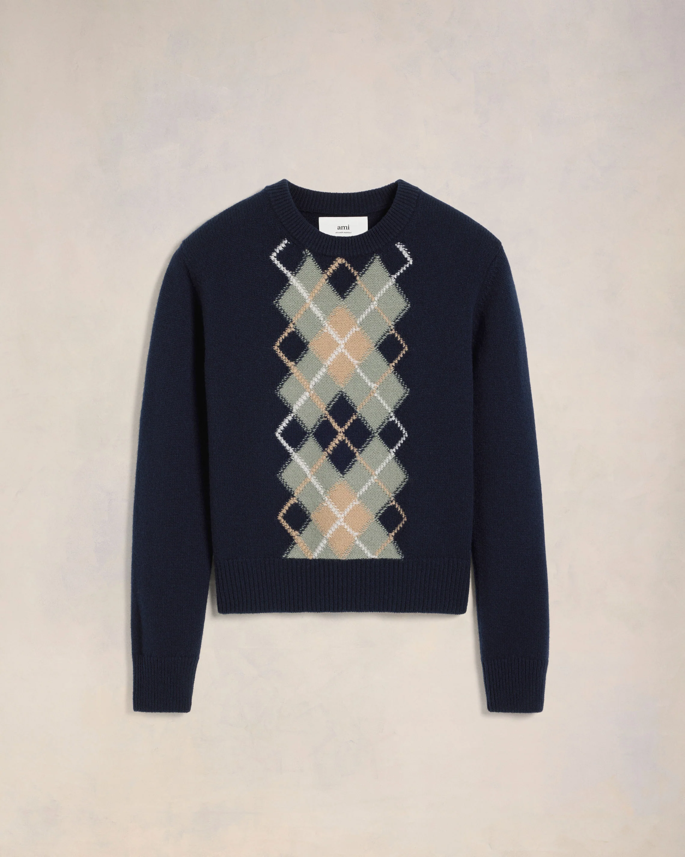 Argyle Crew Neck Sweater