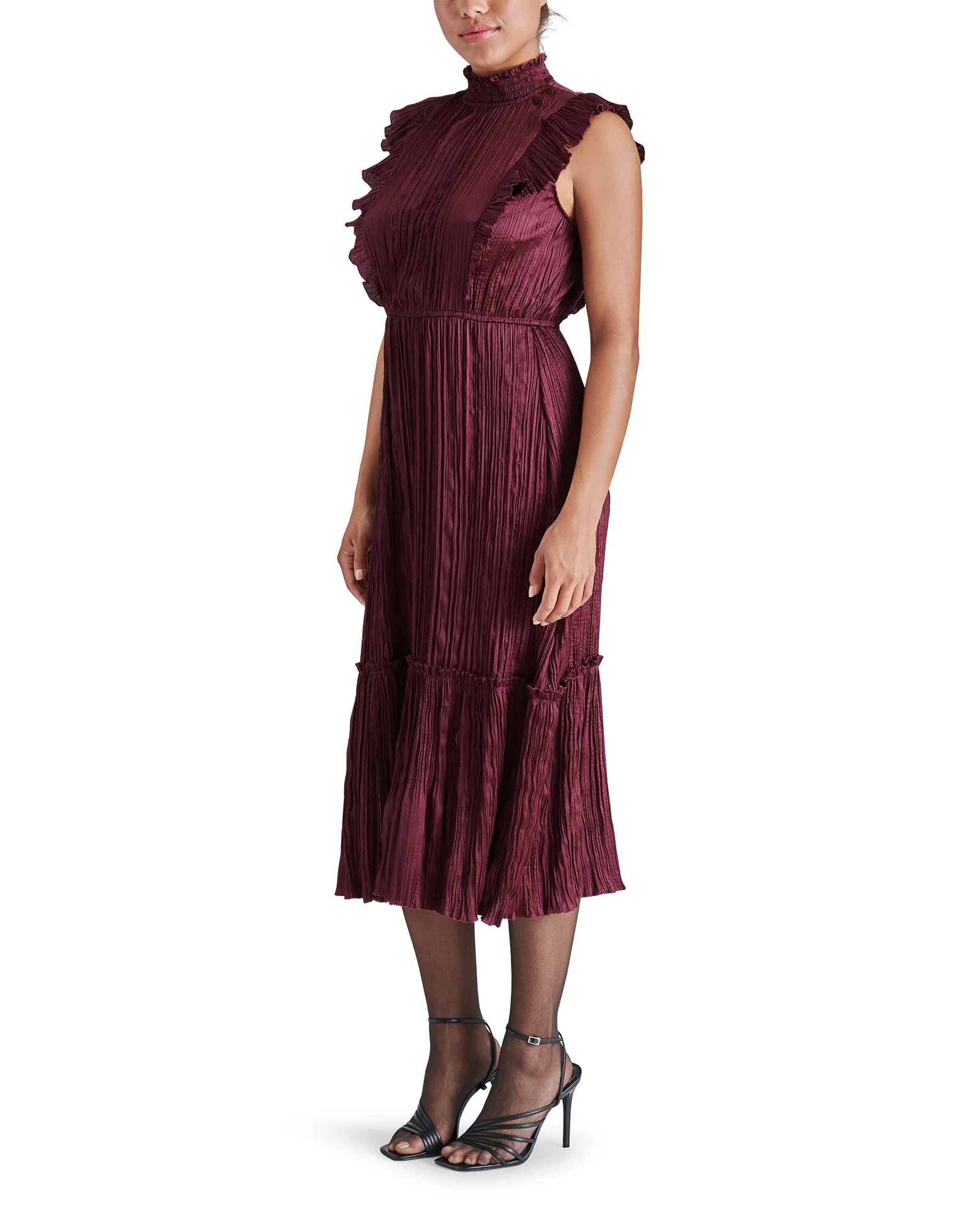 WEDNESDAY DRESS BURGUNDY