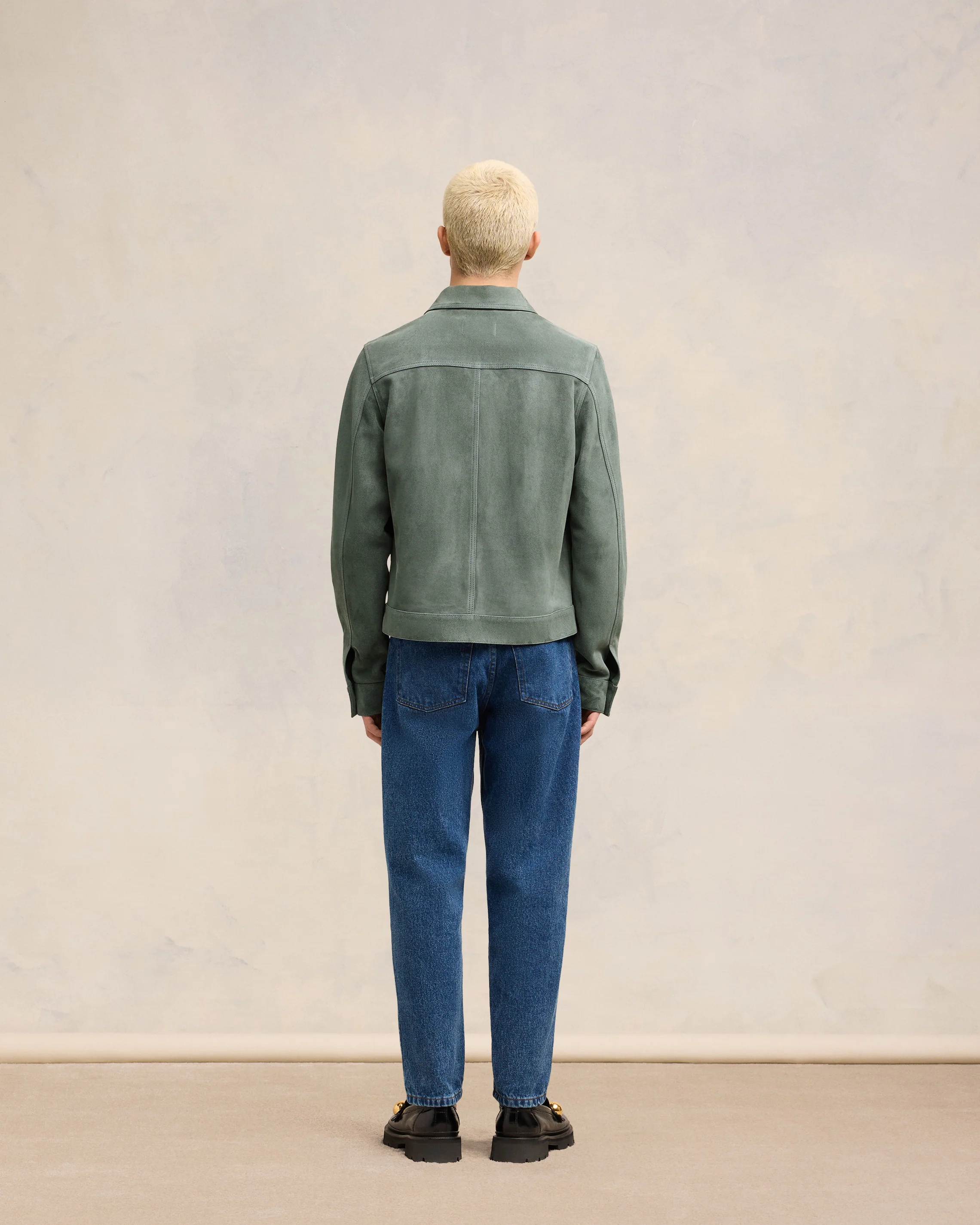 Leather Buttoned Overshirt