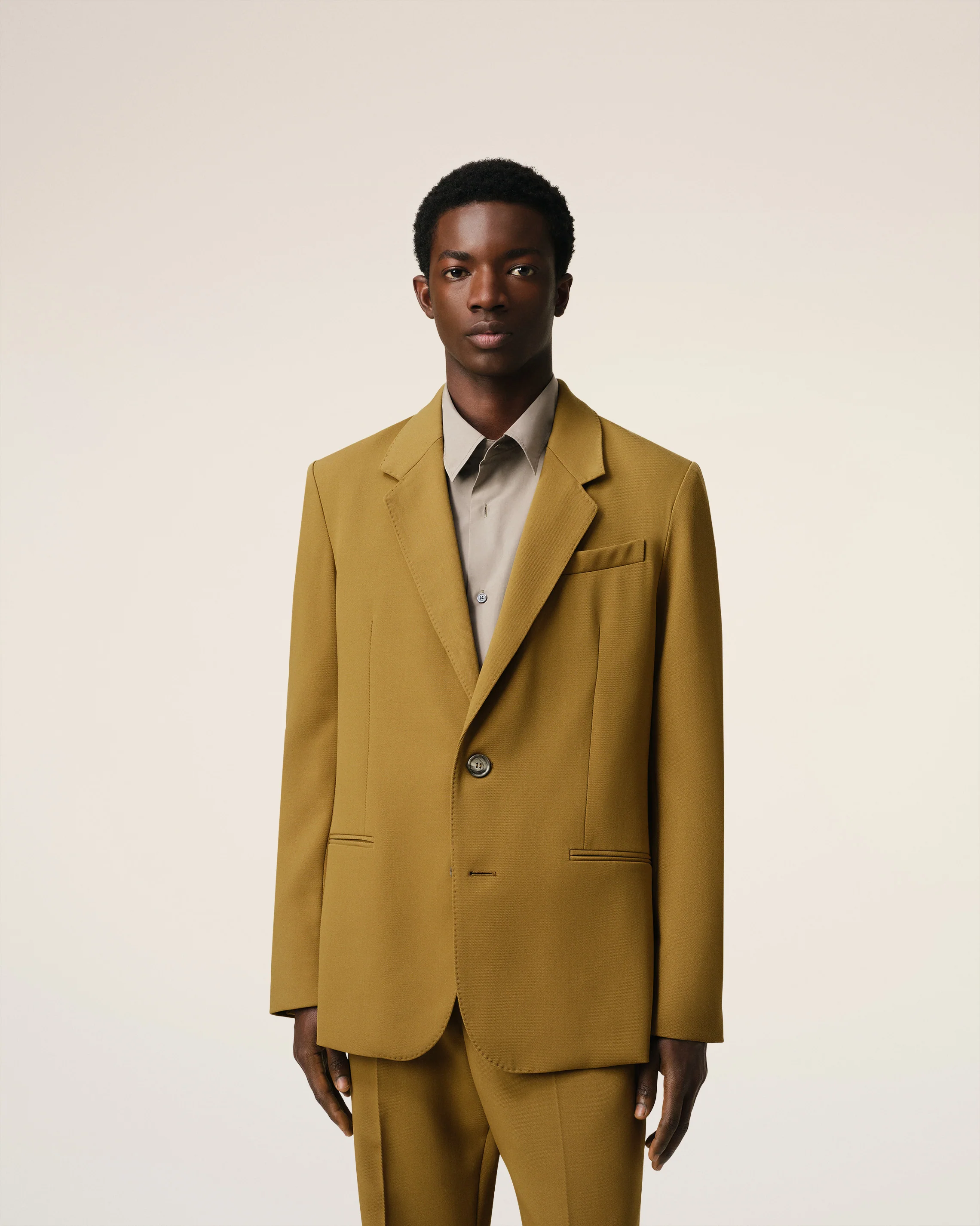 Mustard Wool Semi-Lined Jacket