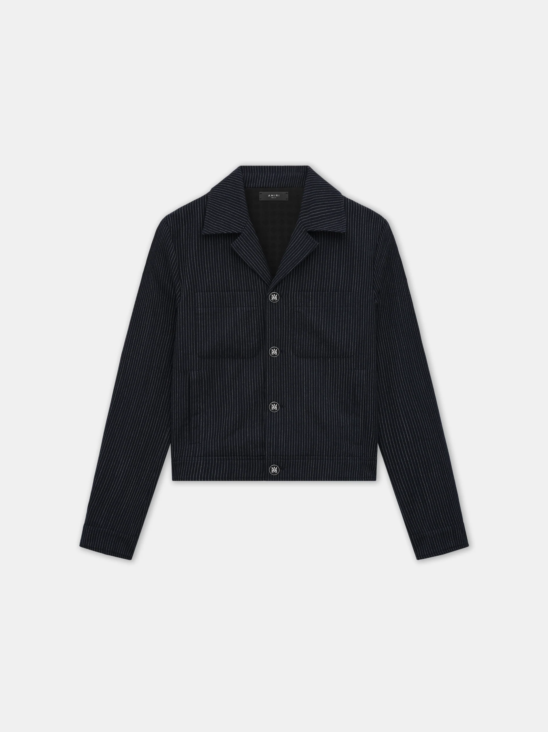 PINSTRIPE CADET JACKET - Midnight Blue