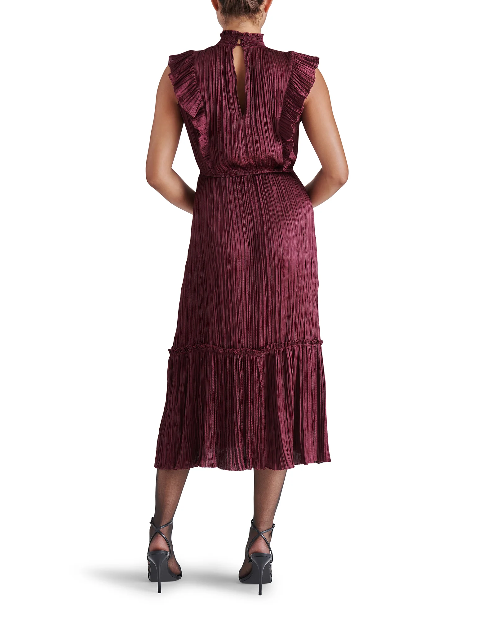 WEDNESDAY DRESS BURGUNDY