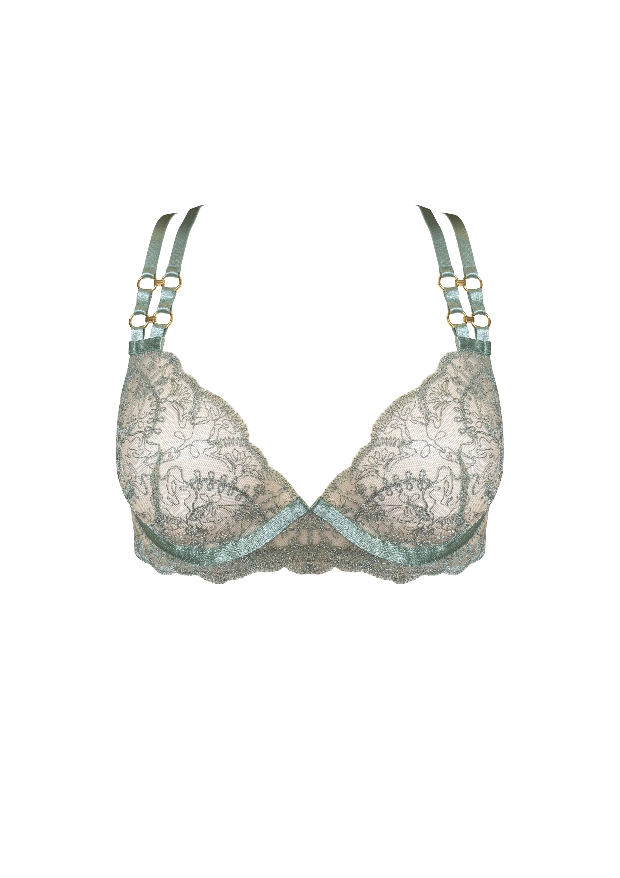 Cymatic Plunge Wire Bra